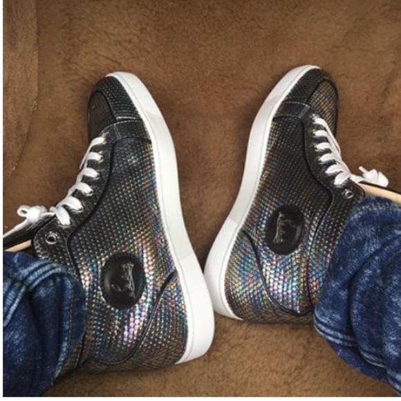 Rare Christian louboutin hightop sneakers 41.5 - Picture 3 of 14